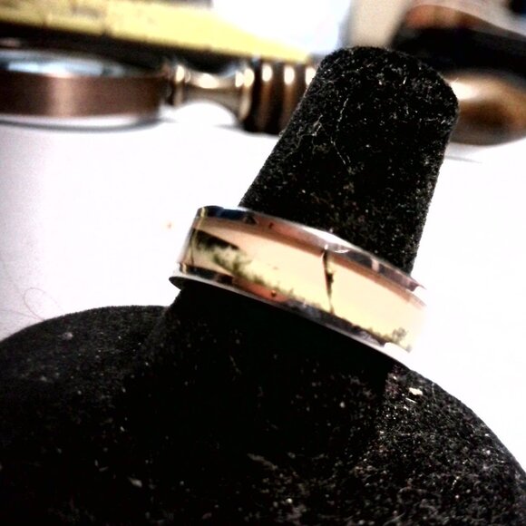 The Camouflage Forest Tungsten Men's Wedding Ring size 6 - Picture 7 of 9